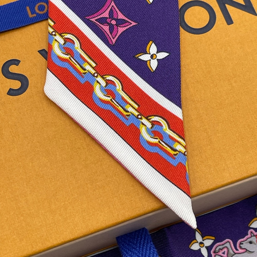 Louis Vuitton Capricorn ♑️ Astro BB Bandeau Neckerchief Twilly Scarf Wrap Rare - Picture 14 of 16